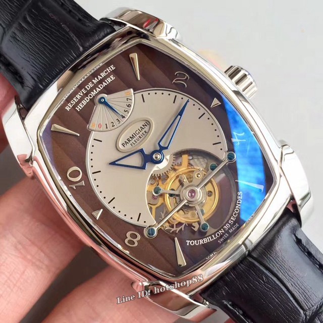 Parmigiani Fleurier表 帕玛强尼陀飞轮机芯真齿轮男士腕表 gjs1625